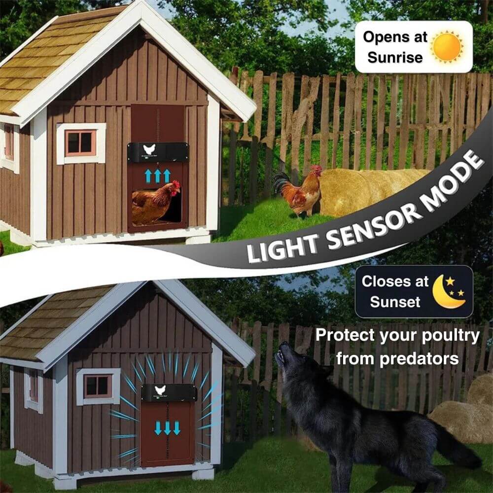 ChickGuard Pro™ Automatic Chicken House Door