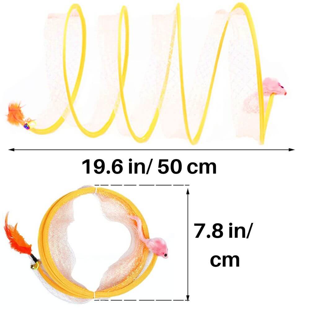 FelineFun™ Self-play Cat Hunting Spiral Tunnel Toy