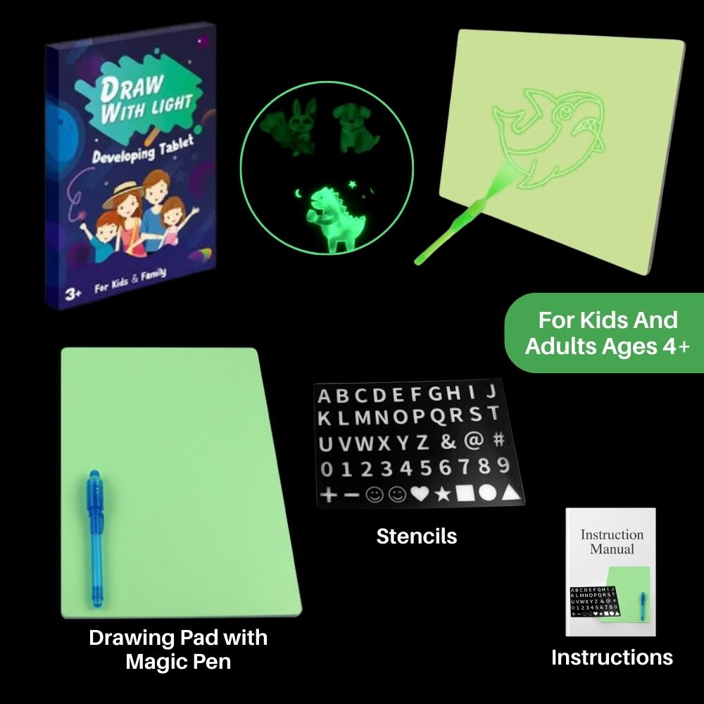 BrightMinds™ Magic Light-Up Drawing Pad