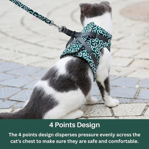 Purrfect Paws™ Cat Harness And Leash Set