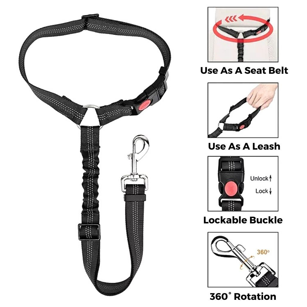 LeashBelt™ 2-In-1  Pet Seat Belt And Leash