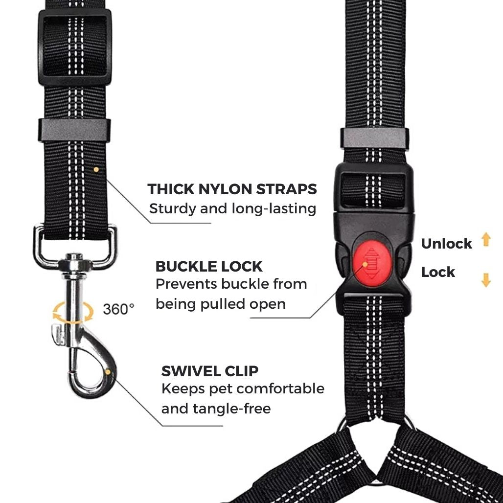 LeashBelt™ 2-In-1  Pet Seat Belt And Leash