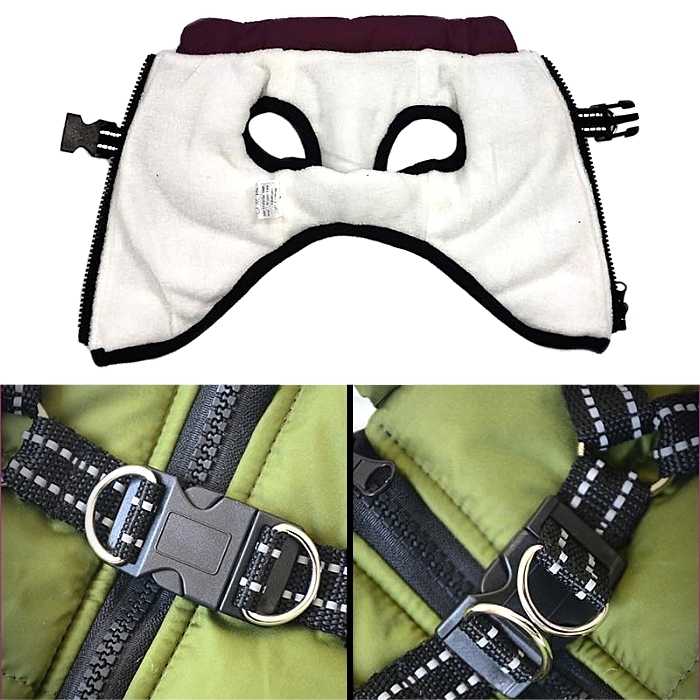 Waterproof Dog Jacket Harness (2-in-1)