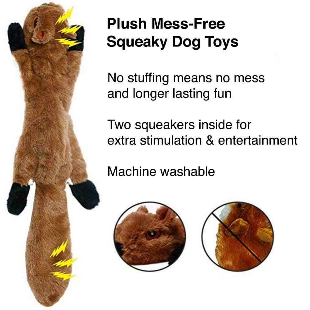 Plush Mess-Free Squeaky Toy