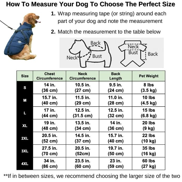 Waterproof Dog Jacket Harness (2-in-1)