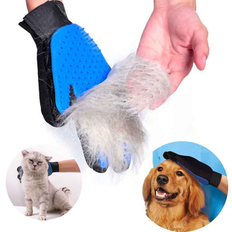 Gentle Grooming Glove discount fur hair clean brush