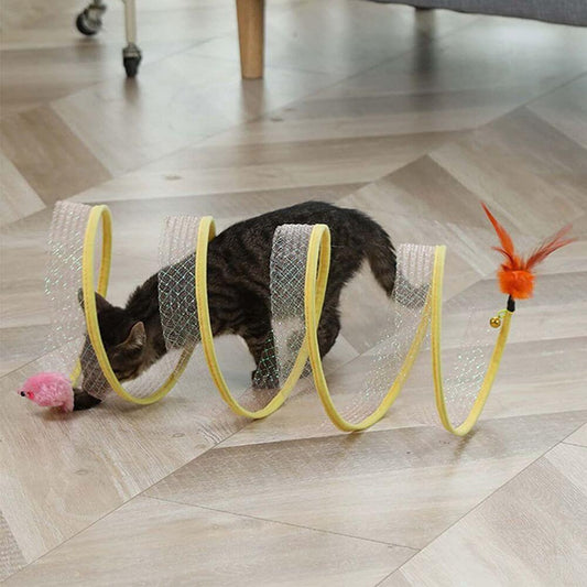 FelineFun™ Self-play Cat Hunting Spiral Tunnel Toy