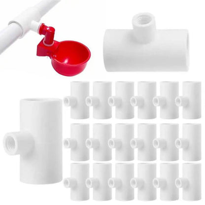 Automatic Chicken Water System PVC Pipe Tee Fittings