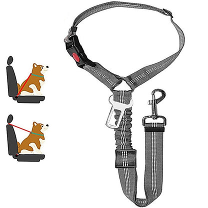 TravelBuddy™ 3-in-1 Dog Seat Belt and Leash