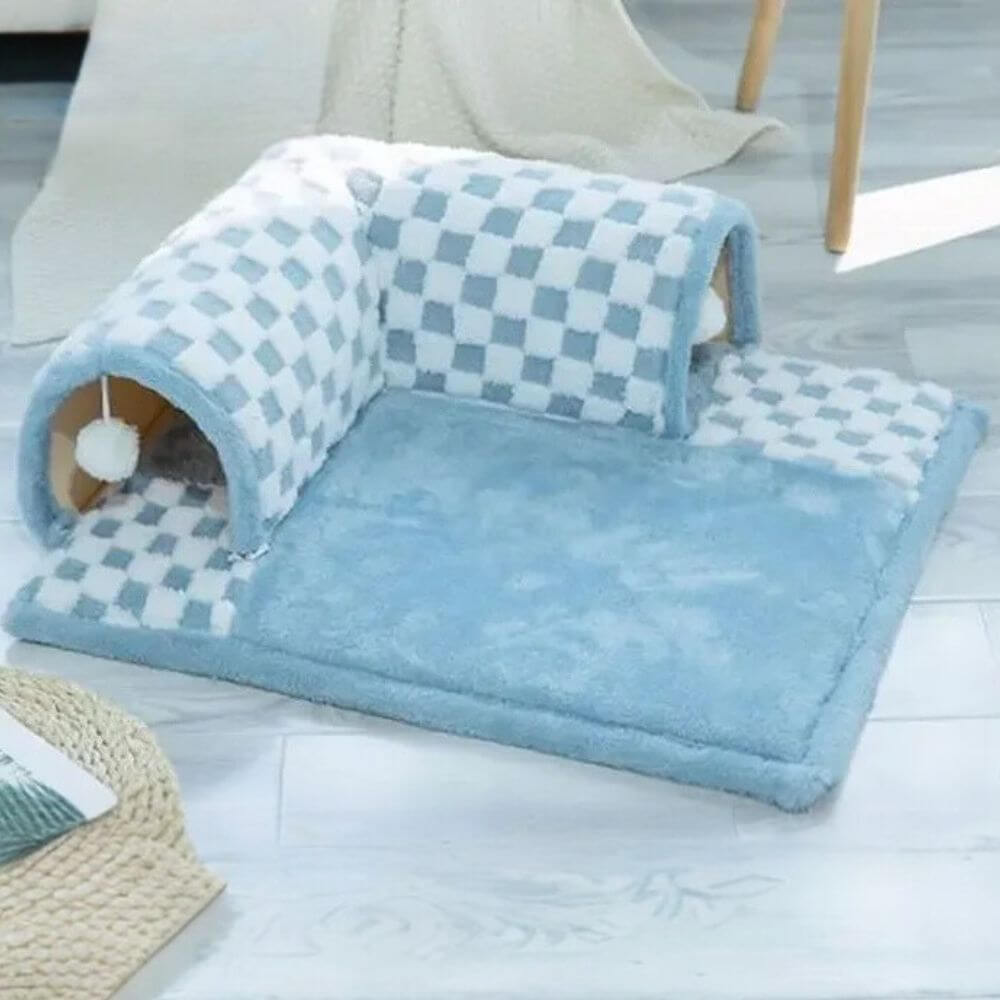 LuxPaws™ 2-In-1 Cat Tunnel Bed
