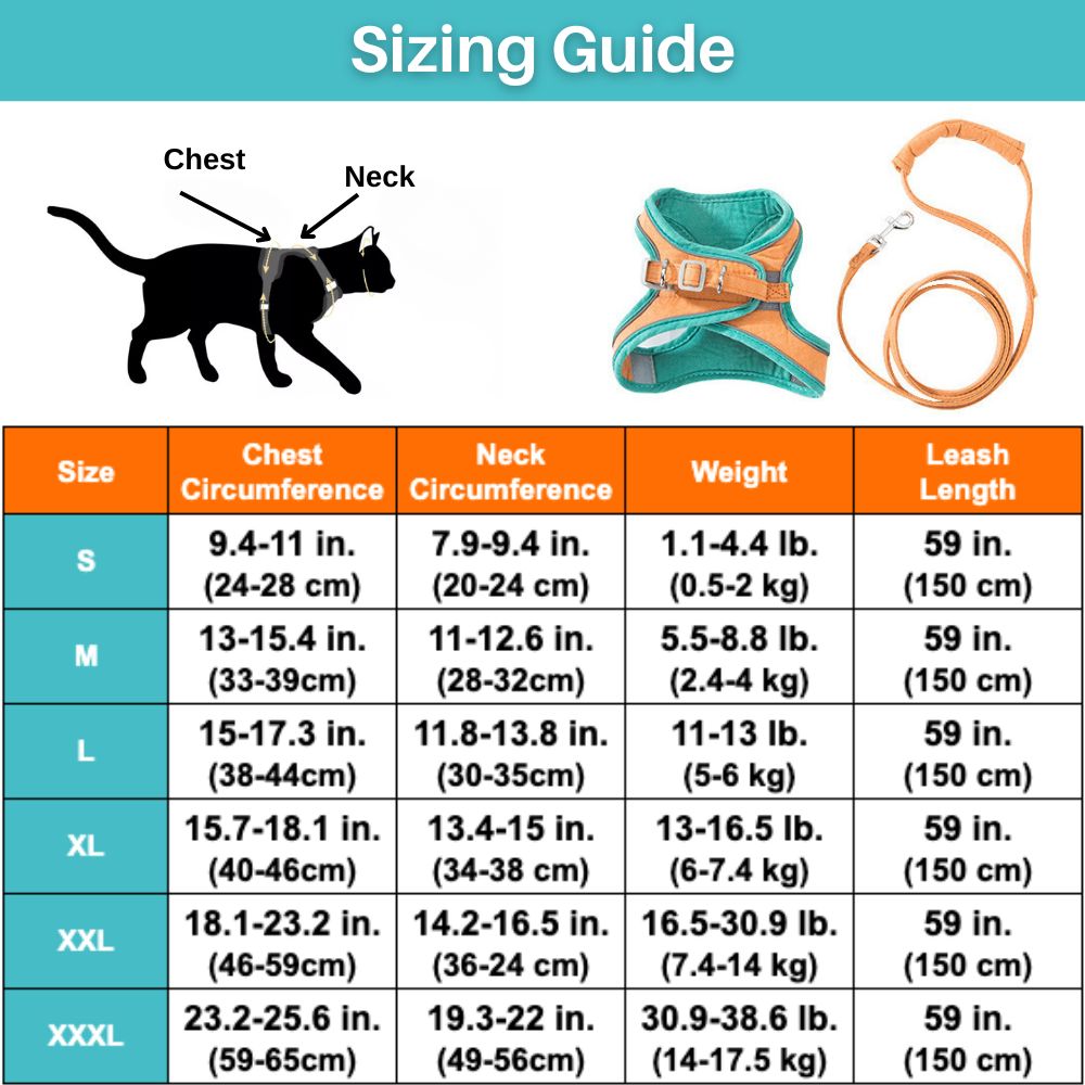 Purrfect Paws™ Cat Harness And Leash Set - KanaGear
