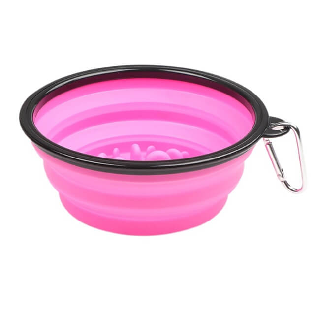 Guardian Gear Portable Dog Bowl Bend-A-Bowls Collapsible Food and Water for  Dogs Traveling (Medium - 25 Ounce Pink)