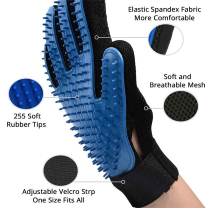 Gentle Grooming Glove discount fur hair clean brush